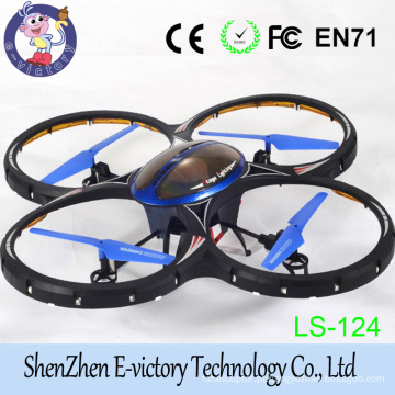 2.4 G rádio controle RC 4 eixos Quadcopter com luz LED